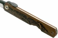 Higonokami Navaja 7,3 Cm HIGOC2B, Blue Paper Steel, Brown Black Glitter -KNIVESANDTOOLS Ventas KT HIGOC2B 06 higonokami