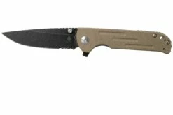 Kizer Vanguard Justice Tan V4543N2 Navaja, Nhut Huynh Y Azo Design