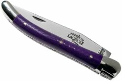 Forge Laguiole 129INTCVIOBRI 9cm, Violet Micarta, Navaja Laguiole -KNIVESANDTOOLS Ventas LA129INTCVIOBRI 04 forge de laguiole