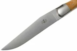 Forge De Laguiole, T22MMINGE, Juego De Cuchillos Para Carne De 2 Piezas Mate, Enebro -KNIVESANDTOOLS Ventas LAT22MMINGE 03 forge de laguiole