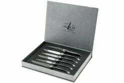 Forge Laguiole Set De 6 Juego De Cuchillos Para Carne, Cuerno Negro, T62MINBN