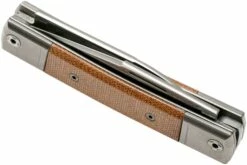 LionSteel BestMan BM13 CVN Natural Canvas Micarta Navaja Slipjoint -KNIVESANDTOOLS Ventas LI BM13 CVN 04 lionsteel