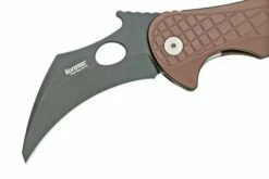 LionSteel L.E.One LE1-A-EB MagnaCut, Black, Earth Brown Aluminium, Navaja Karambit -KNIVESANDTOOLS Ventas LI LE1 A EB 03 lionsteel