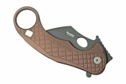 LionSteel L.E.One LE1-A-EB MagnaCut, Black, Earth Brown Aluminium, Navaja Karambit -KNIVESANDTOOLS Ventas LI LE1 A EB 04 lionsteel