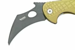 LionSteel L.E.One LE1-A-GB MagnaCut, Black, Green Aluminium, Navaja Karambit -KNIVESANDTOOLS Ventas LI LE1 A GB 03 lionsteel