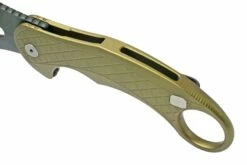 LionSteel L.E.One LE1-A-GB MagnaCut, Black, Green Aluminium, Navaja Karambit -KNIVESANDTOOLS Ventas LI LE1 A GB 08 lionsteel