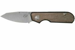 Liong Mah Traveller Sheepfoot Green Canvas Micarta Navaja