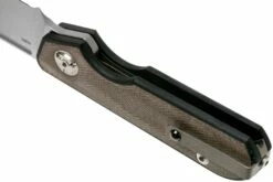 Liong Mah Traveller Sheepfoot Green Canvas Micarta Navaja -KNIVESANDTOOLS Ventas LO TR SH GCM 05 liong mah