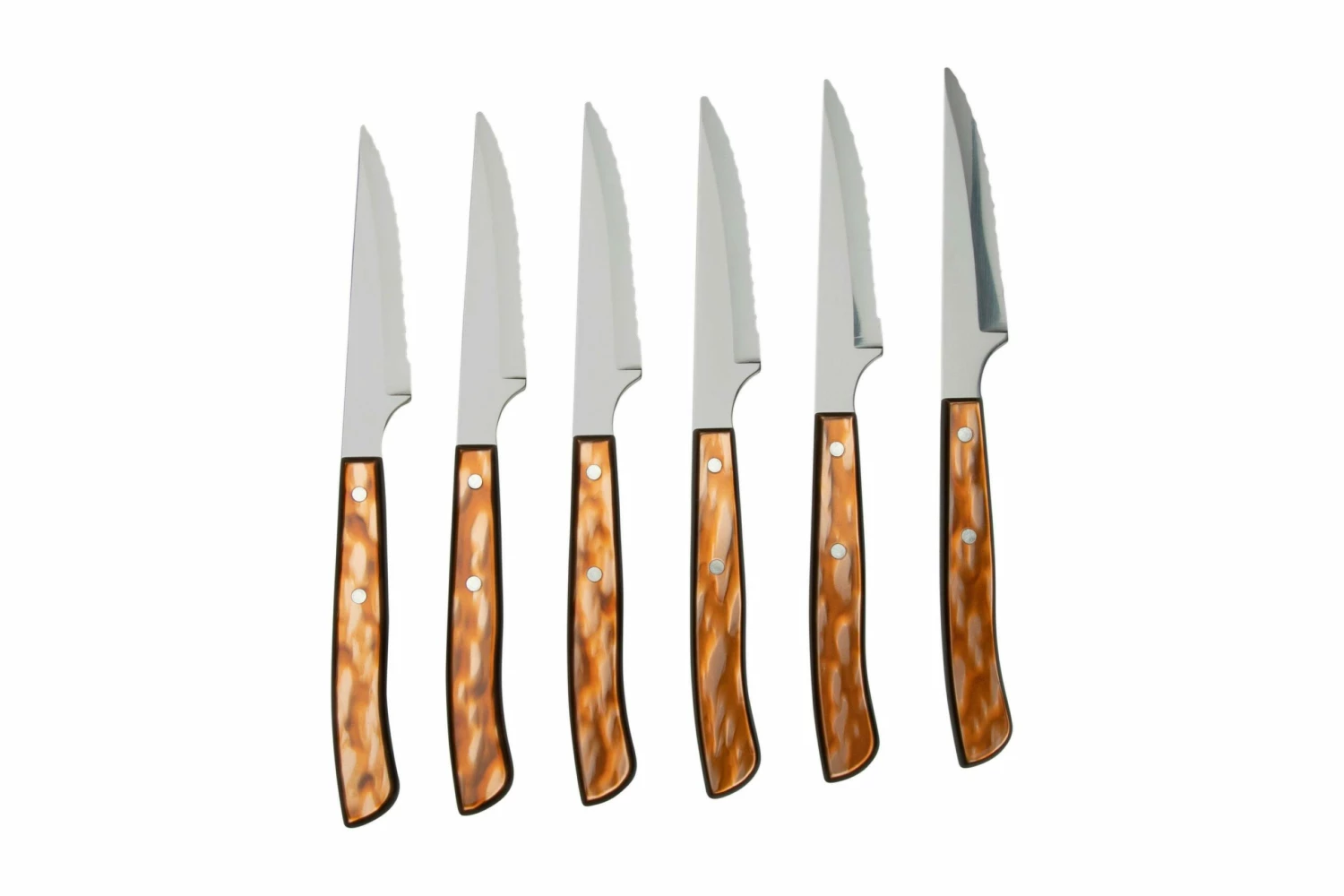MAM Iberico Brown 14035-K, Juego De Cuchillos Para Carne De 6 Piezas 4 MAM Iberico Brown 14035-K, Juego De Cuchillos Para Carne De 6 Piezas - Imagen 2