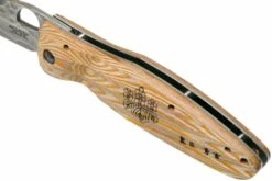 Mcusta MC-0182G Sengoku Toyotomi Hideyoshi SPG2, Yellow Pakkawood, Cuchillo De Caballero -KNIVESANDTOOLS Ventas MC 0182G 07 mcusta