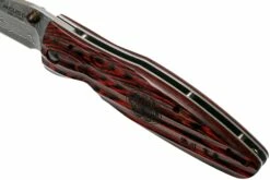 Mcusta MC-0183D Sengoku Tokugawa Ieyasu, Red Pakkawood Handle, Cuchillo De Caballero -KNIVESANDTOOLS Ventas MC 0183D 07 mcusta