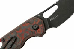 MKM Isonzo FX03-2CLD Cleaver Dark Stonewashed, Lava Flow Carbon Fibre Navaja, Diseño De Jesper Voxnaes -KNIVESANDTOOLS Ventas MMK FX03 2CLD 05 mkm