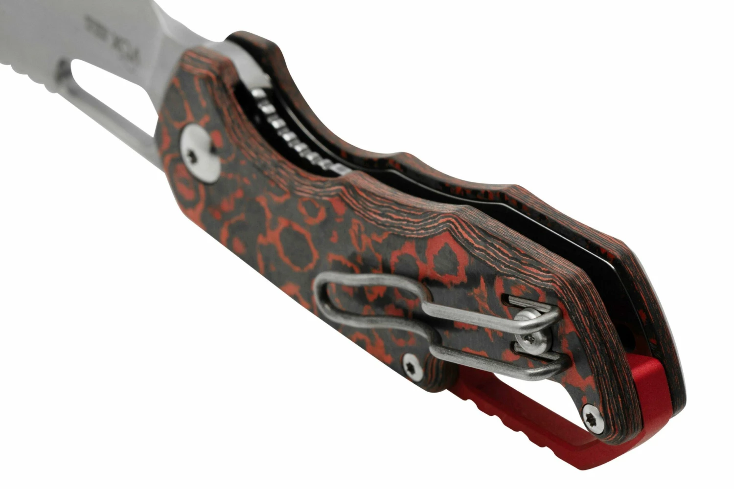 MKM Isonzo FX03-2CL Cleaver Stonewashed, Lava Flow Carbon Fibre Navaja, Diseño De Jesper Voxnaes 6 MKM Isonzo FX03-2CL Cleaver Stonewashed, Lava Flow Carbon Fibre Navaja, Diseño De Jesper Voxnaes - Imagen 4