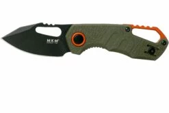 MKM Isonzo FX03-3PGO Clip Point OD Green FRN, Black Blade Navaja, Jesper Voxnaes Design
