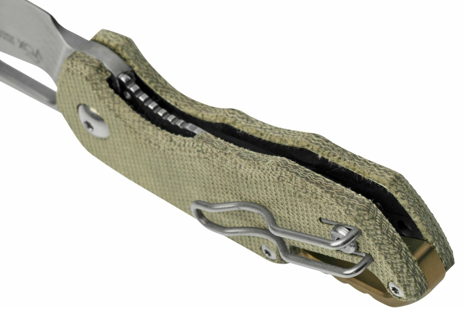 MKM Isonzo FX03M-3GC Clippoint M390, Green Canvas Micarta Navaja, Jesper Voxnaes Design 6 MKM Isonzo FX03M-3GC Clippoint M390, Green Canvas Micarta Navaja, Jesper Voxnaes Design - Imagen 4