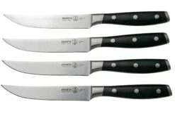 Messermeister Avanta L7684-5-4S, Juego De Cuchillos Para Carne De 4 Piezas, Negro