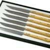 Nontron Traditional 6-piezas Juego De Cuchillos Para Carne En Caja De Madera, T6OFRYBU -KNIVESANDTOOLS Ventas NNT6OFRYBU 01 nontron
