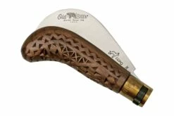 Old Bear Pruning Carved Walnut S, 9747-17-LNI Cuchillo De Jardinero -KNIVESANDTOOLS Ventas OB9747 17 LNI 04 oldbear