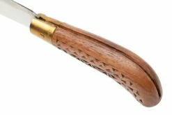 Old Bear Pruning Carved Walnut S, 9747-17-LNI Cuchillo De Jardinero -KNIVESANDTOOLS Ventas OB9747 17 LNI 05 oldbear