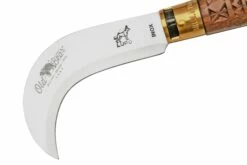 Old Bear Pruning Carved Walnut L, 9747-21-LNI Cuchillo De Jardinero -KNIVESANDTOOLS Ventas OB9747 21 LNI 03 oldbear