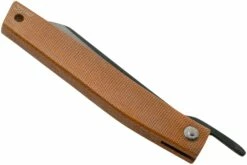 Ohta FK9 Higonokami-navaja, Natural Canvas Micarta -KNIVESANDTOOLS Ventas OHTA OFF FK9 M N 04 ohta knives