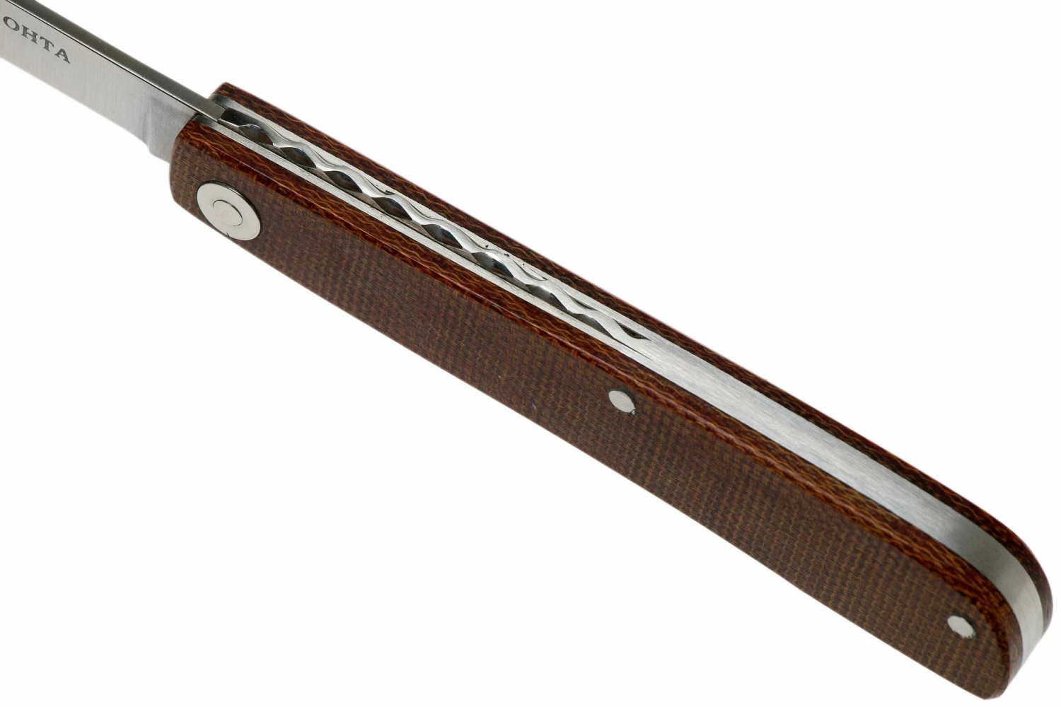 Ohta OLF SS FK Ohta Light Folder Navaja, Natural Canvas Micarta 9 Ohta OLF SS FK Ohta Light Folder Navaja, Natural Canvas Micarta - Imagen 7