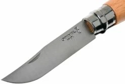 Opinel Navaja No. 8 Classic, Acero Inoxidable, Con Funda De Cuero, Madera De Haya -KNIVESANDTOOLS Ventas OP001089 03 opinel v201903