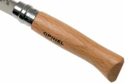 Opinel Navaja No. 8 Classic, Acero Inoxidable, Con Funda De Cuero, Madera De Haya -KNIVESANDTOOLS Ventas OP001089 06 opinel v201903