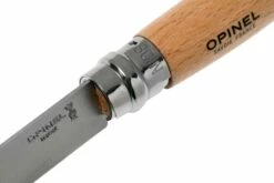 Opinel Navaja No. 8 Classic, Acero Inoxidable, Con Funda De Cuero, Madera De Haya -KNIVESANDTOOLS Ventas OP001089 07 opinel v201903