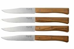Opinel Facette Olive, Juego De Cuchillos De Mesa De 4 Piezas
