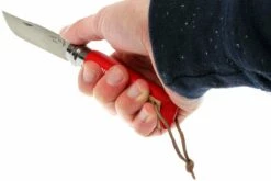 Opinel Trekking Navaja No. 08, Red -KNIVESANDTOOLS Ventas OPT001705 05 opinel trekking opt001705 d5
