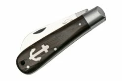 Otter Anchor Knife 172 ML Large Carbon, Smoked Oak, Stainless Anchor, Navaja -KNIVESANDTOOLS Ventas OR172ML 04 otter