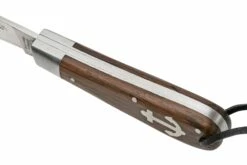 Otter Anchor Knife SET 172 Large Stainless, Smoked Oak, Brass Anchor, Leather Strap Navaja -KNIVESANDTOOLS Ventas ORSET172 07 otter