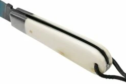 Otter Anchor Knife SET 173 KN Large Blued Carbon, Bone, Brass Anchor, Leather Strap Navaja -KNIVESANDTOOLS Ventas ORSET173KN 04 otter