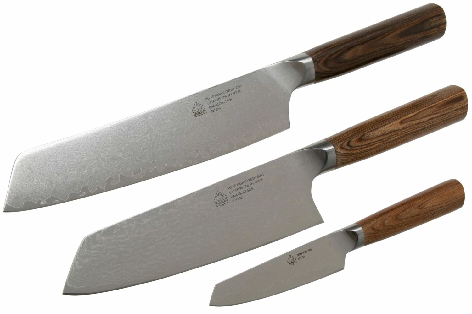 PUMA IP Chef, Santoku, Paring Knife, 821209, Juego De Cuchillos De 3 Piezas 5 PUMA IP Chef, Santoku, Paring Knife, 821209, Juego De Cuchillos De 3 Piezas - Imagen 3