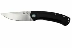 QSP Knife Copperhead QS109-A1, Stonewashed Satin, Black G-10, Navaja