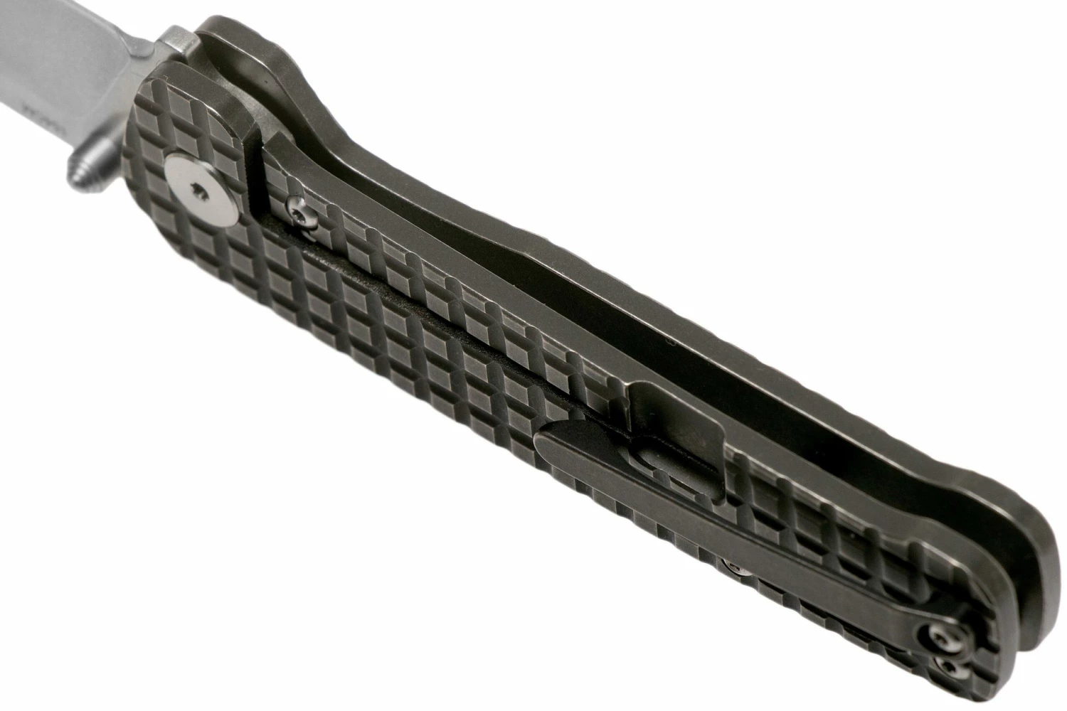 QSP Knife Penguin QS130-NFRG Textured Titanium, Satin 154CM Navaja 7 QSP Knife Penguin QS130-NFRG Textured Titanium, Satin 154CM Navaja - Imagen 5