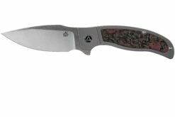 QSP Knife Legatus QS136-B Fibra De Carbono. Red G10 Cuchillo De Caballero, DBW Design