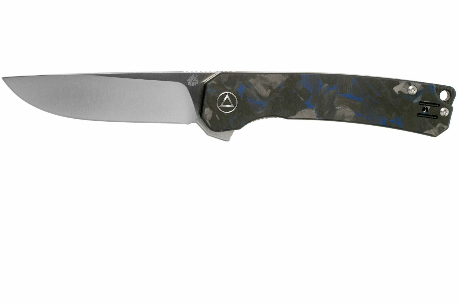 QSP Knife Osprey QS139-G1 Blue Shredded Carbon Fiber, Satin, Navaja 3 QSP Knife Osprey QS139-G1 Blue Shredded Carbon Fiber, Satin, Navaja