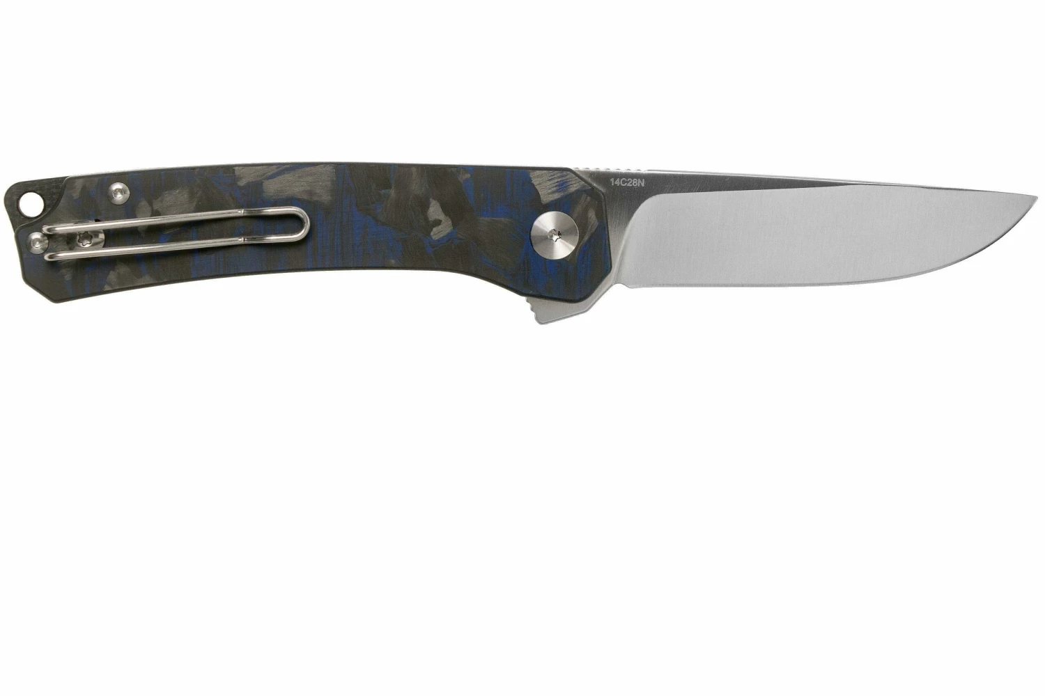 QSP Knife Osprey QS139-G1 Blue Shredded Carbon Fiber, Satin, Navaja 4 QSP Knife Osprey QS139-G1 Blue Shredded Carbon Fiber, Satin, Navaja - Imagen 2