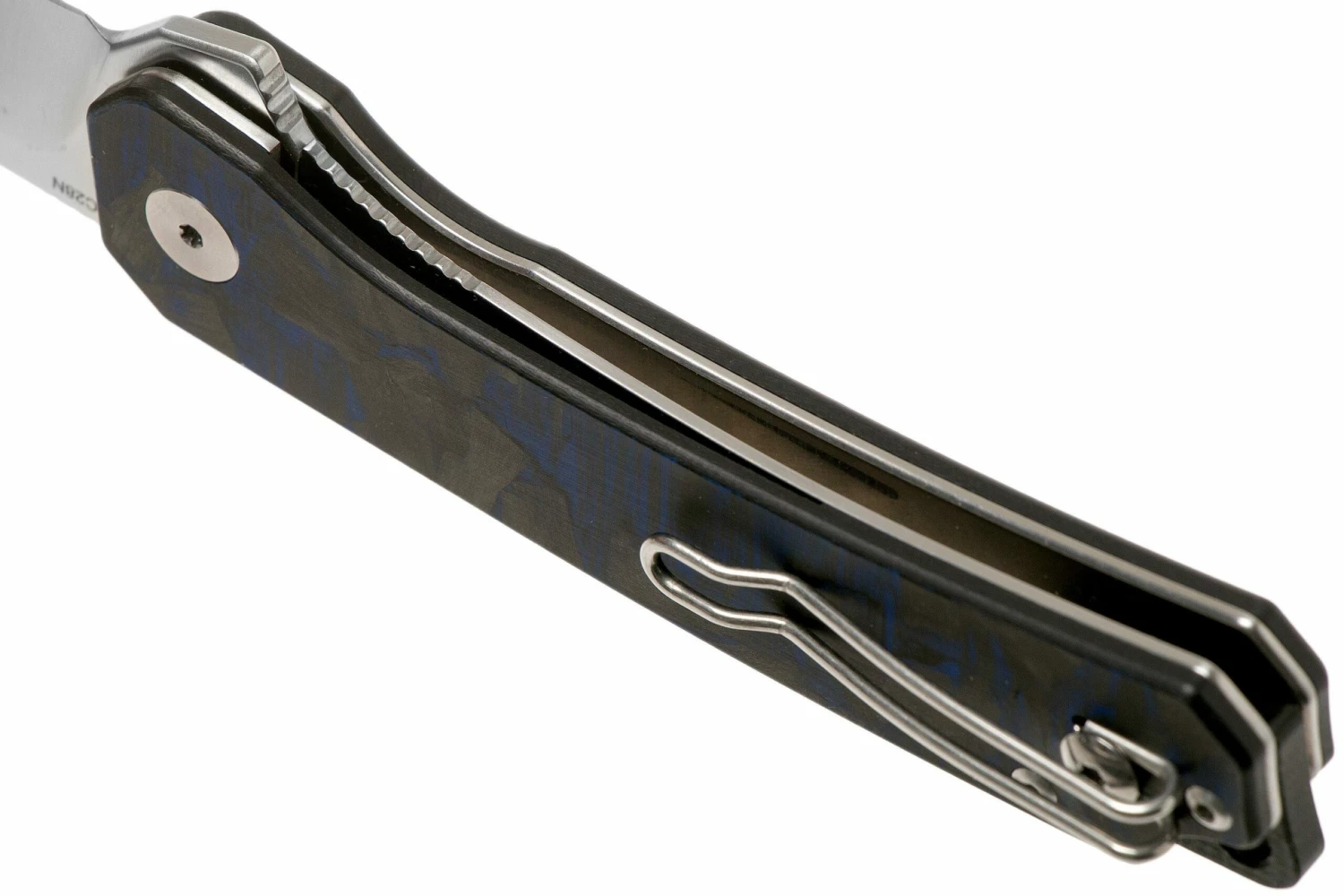 QSP Knife Osprey QS139-G1 Blue Shredded Carbon Fiber, Satin, Navaja 7 QSP Knife Osprey QS139-G1 Blue Shredded Carbon Fiber, Satin, Navaja - Imagen 5