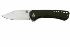 QSP Knife Kestrel QS145-A1 Stonewashed, Brown Micarta, Navaja