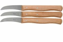 Robert Herder Cuchillo Curvo Madera De Haya Roja, Set De 3 Unidades