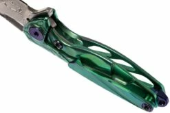 Rike Mini Hummingbird Navaja Damascus, Verde -KNIVESANDTOOLS Ventas RKMINI GR 05 rike knives mini hummingbird rkmini gr 05