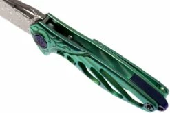 Rike Mini Hummingbird Navaja Damascus, Verde -KNIVESANDTOOLS Ventas RKMINI GR 07 rike knives mini hummingbird rkmini gr 07
