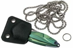 Rike Mini Hummingbird Navaja Damascus, Verde -KNIVESANDTOOLS Ventas RKMINI GR 09 rike knives mini hummingbird rkmini gr 09