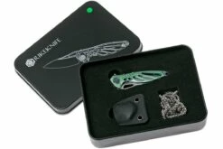 Rike Mini Hummingbird Navaja Damascus, Verde -KNIVESANDTOOLS Ventas RKMINI GR 10 rike knives mini hummingbird rkmini gr 10