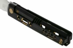 Real Steel Bruns Titanium, Black&Gold 7661G Navaja, Diseño Ivan Braginets -KNIVESANDTOOLS Ventas RL7661G 04 realsteel