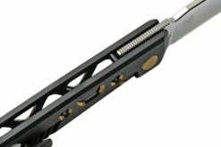 Real Steel Bruns Titanium, Black&Gold 7661G Navaja, Diseño Ivan Braginets -KNIVESANDTOOLS Ventas RL7661G 07 realsteel