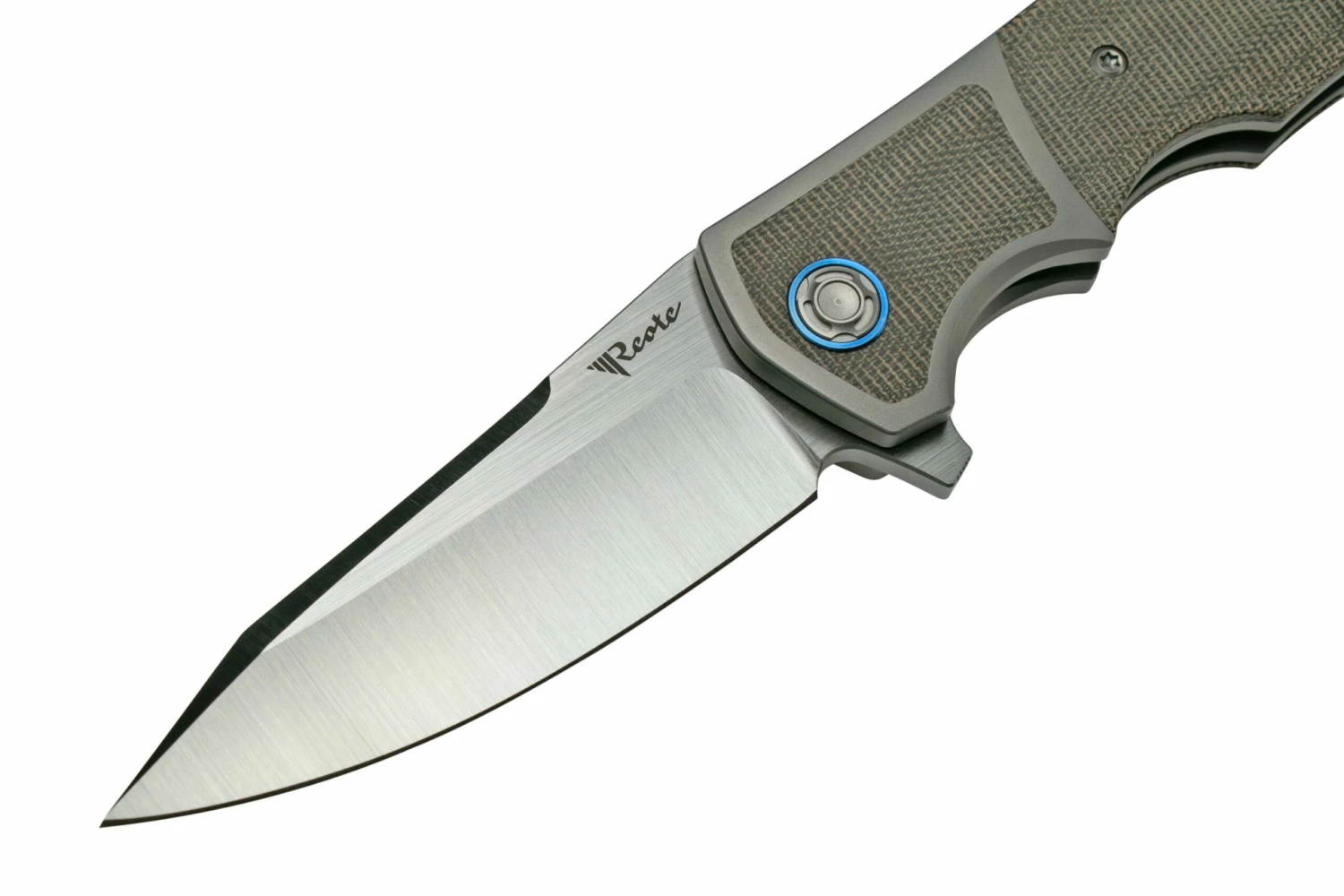 Reate Mini Crossroads M390, Green Micarta MCR-GRM Navaja, Diseño Kirby Lambert 5 Reate Mini Crossroads M390, Green Micarta MCR-GRM Navaja, Diseño Kirby Lambert - Imagen 3